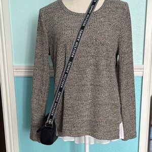 Altar’d States ribbed knit faux layered blouse.